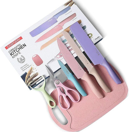 1831401 Knife Set Pastel Colours,6 Piece ER-0278