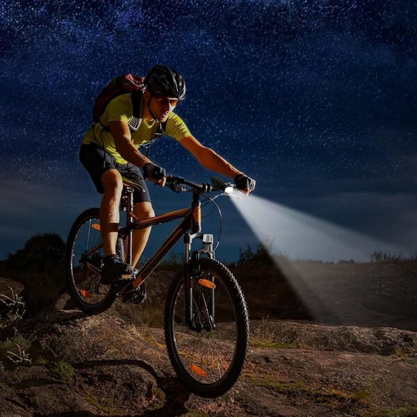 Aerbes AB-ZX19 USB Rechargeable Bicycle Light With 1800Mah Battery