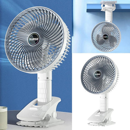 Rechargeable Clip On Portable Desktop Fan