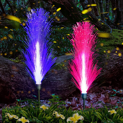 FA-LC51 7 Colour Solar Powered Triple Layer Fiber Optic Light 2pcs
