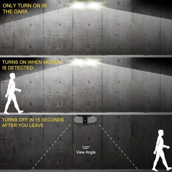 Aerbes AB-TA006 Solar Powered Motion Sensor Light 78LED