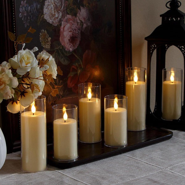 LED Plastic Battery Operated Candle, Takes 3 x AAA Batteries