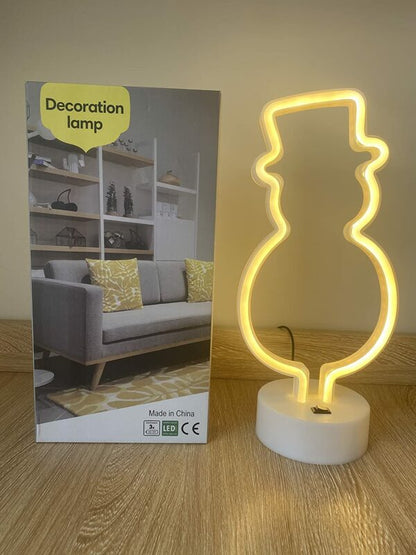 B-22 USB DC Cable Or Battery Operated Yeti Neon Lamp With Base