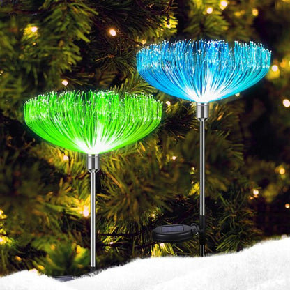 FA-LC50 Solar Powered Dandelion Garden Decor 7 Colour Changing Light 2 Pcs