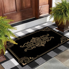 1Pc Personalized Welcome Mat Custom Family Name/Text Entry Non