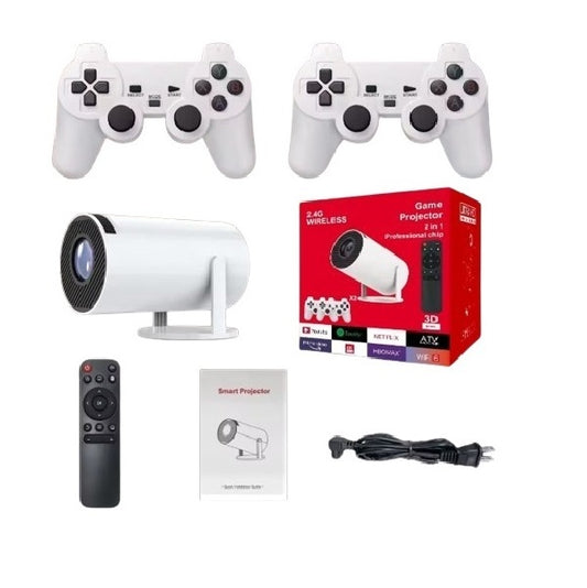 Y5S 2.4ghz Wireless Game Projector With 2 Game Controls And Remote Control