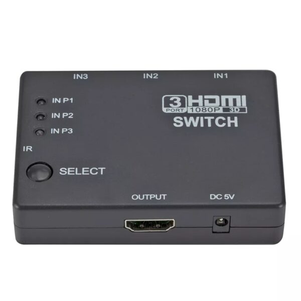 3 In 1 HDMI-Compatible Switch Selector Hub 1080P