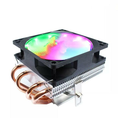 XF0286 Computer Radiator 9-Turns External Luminous Multicolor -Blow Down 4 Tubes