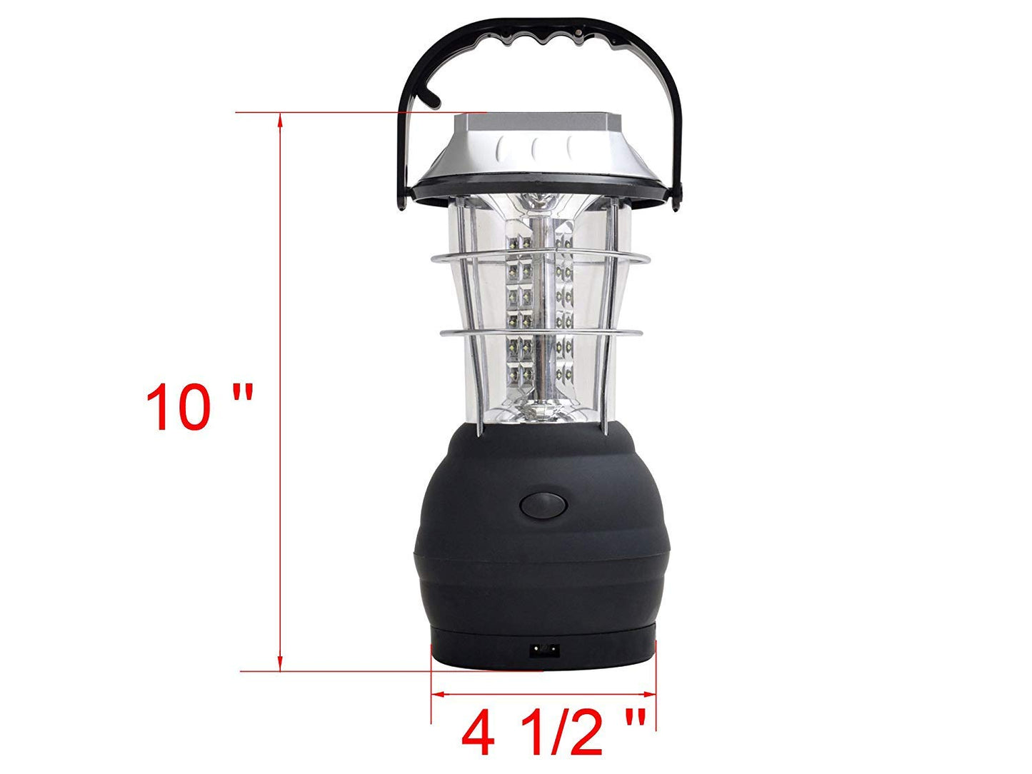 Solar Lantern, 5 Mode Hand Crank Dynamo Rechargeable Camping Lantern 36 LED Emergency Light Ultra Bright Car Charge Camping Gear for Hiking Emergency