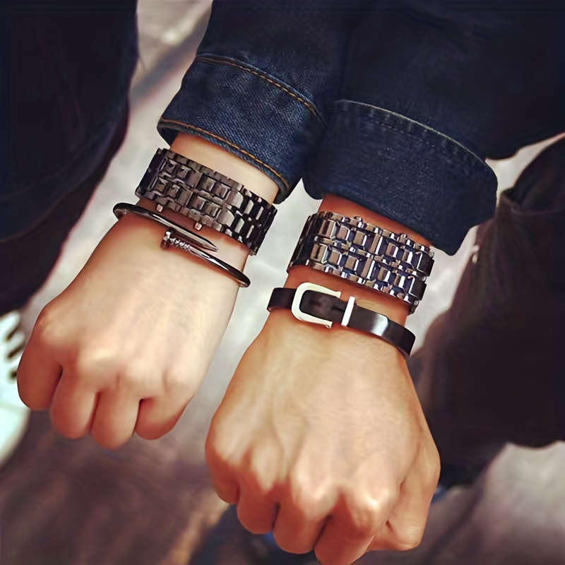 Lava LED Electronic Watch, Creative Digital Bracelet Watch For Women Men Teens Students Couples