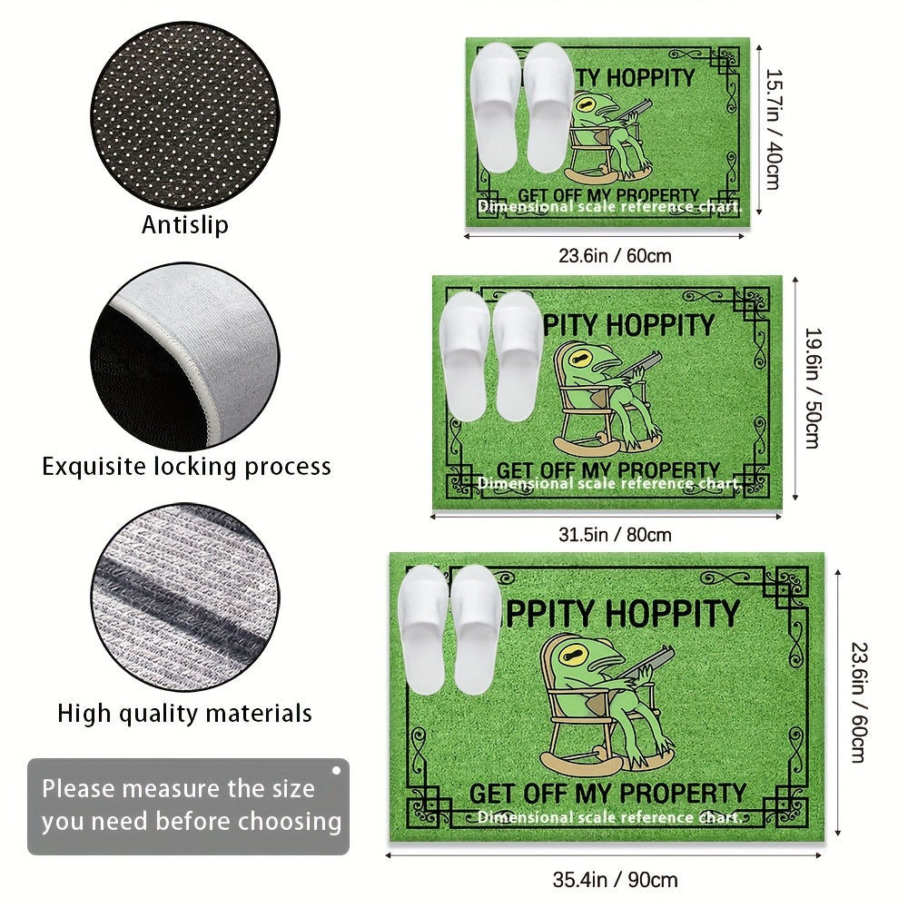 Luxurious Green Frog Pattern Floor Mat 6Mm Thick