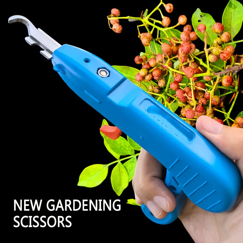 1pc Heavy Duty Gardening Scissors with Long Blades (5cm)   Non Slip Grip  Ergonomic Design for Fruit  Pepper  Floral  Grafting  Bottle Opening   Durable Metal & Plastic Construction  Sturdy Pruning Shears for Garden  Kitchen  Projects