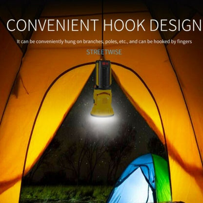 Multi-Function Flashlight Portable  LED Searchlight COB Handhold  Lamp Support Mobile Phone  Charging