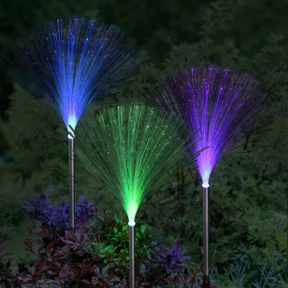 FA-LC52 Solar Powered Triple Layer Fiber Optic Light 2pcs