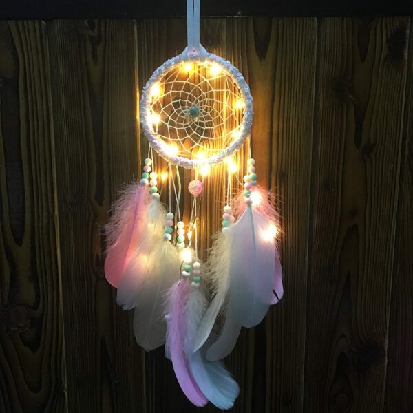 SE-129 LED Feather Dream Catcher