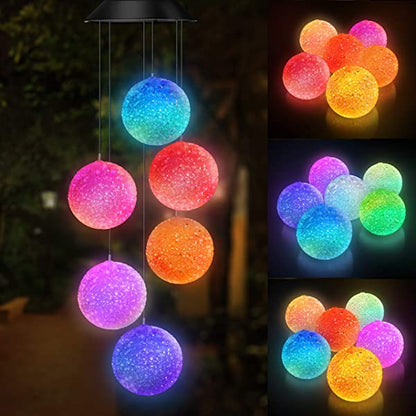 FA-893-5 Solar Powered RGB Eva Ball Garden Light