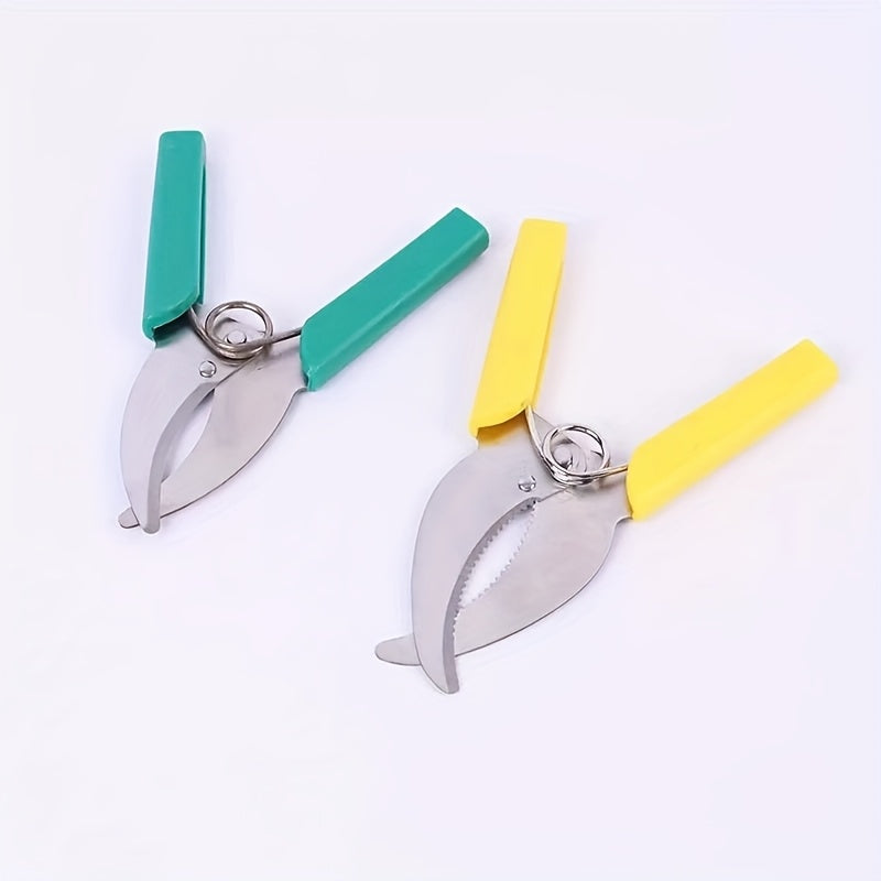 Professional Grade Fruit Tree Grafting Scissors   Heavy Duty Metal Garden Pruning Shears with Ergonomic Handles  Sharp Precision Blades for Horticulture  Gardening & Plant Care (Green & Yellow)  Fruit Tree Grafting Tool  Contemporary Garden Tool  Sharp Cu