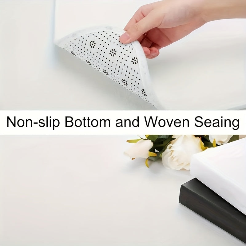 1Pc Cute Cat Paw Print Anti Slip Bath Mat