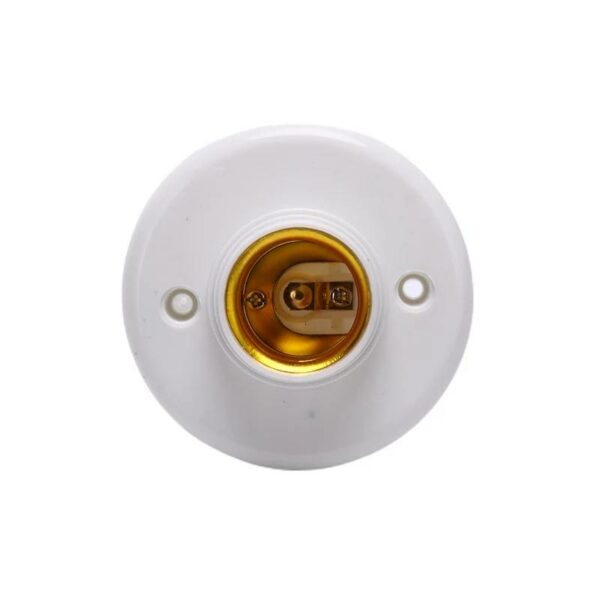 1pc E27 Screw Cap Socket White Ceiling Light Lamp Bulb Fixing Base Stand Light Bulb Holder