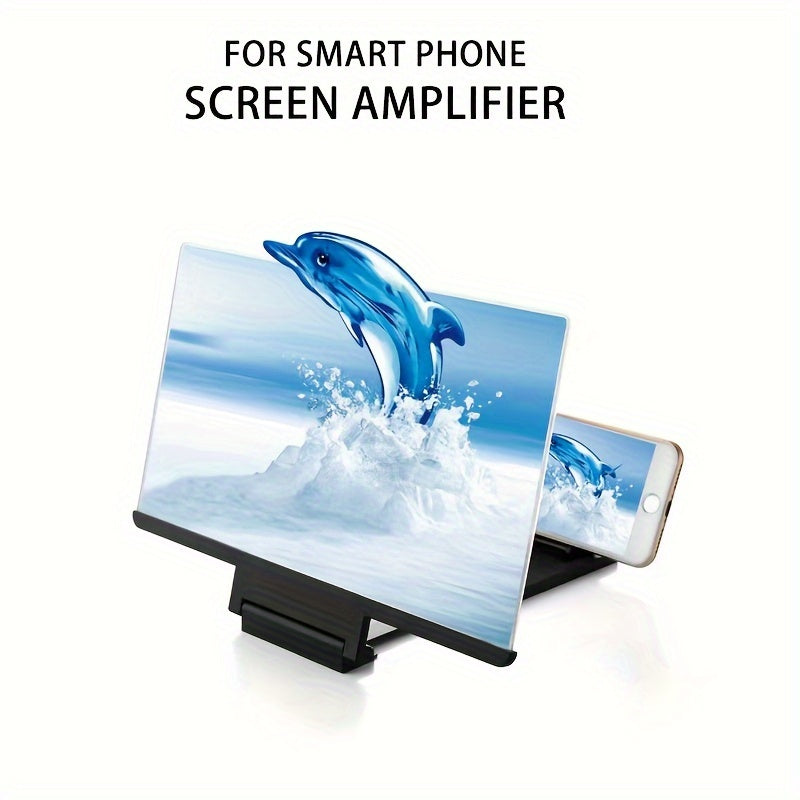 30.48 Cm 3D Mobile Phone Screen Magnifier HD Video Amplifier Stand Bracket With Movie Game Magnifying Folding Desk Holder