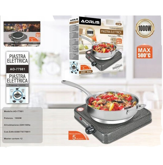 Aorlis AO-77981 Electric Single Plate Stove 1000W
