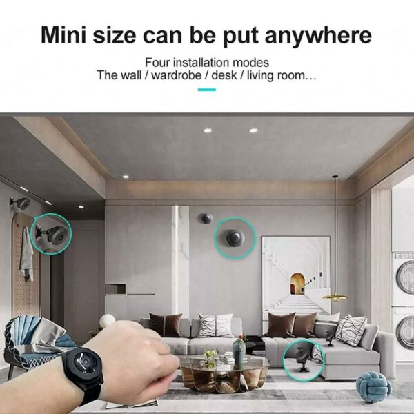 WIFI Mini Camera HD 720p Wearable Bracelet Wristband Sports DV Rechargeable Portable Surveillance
