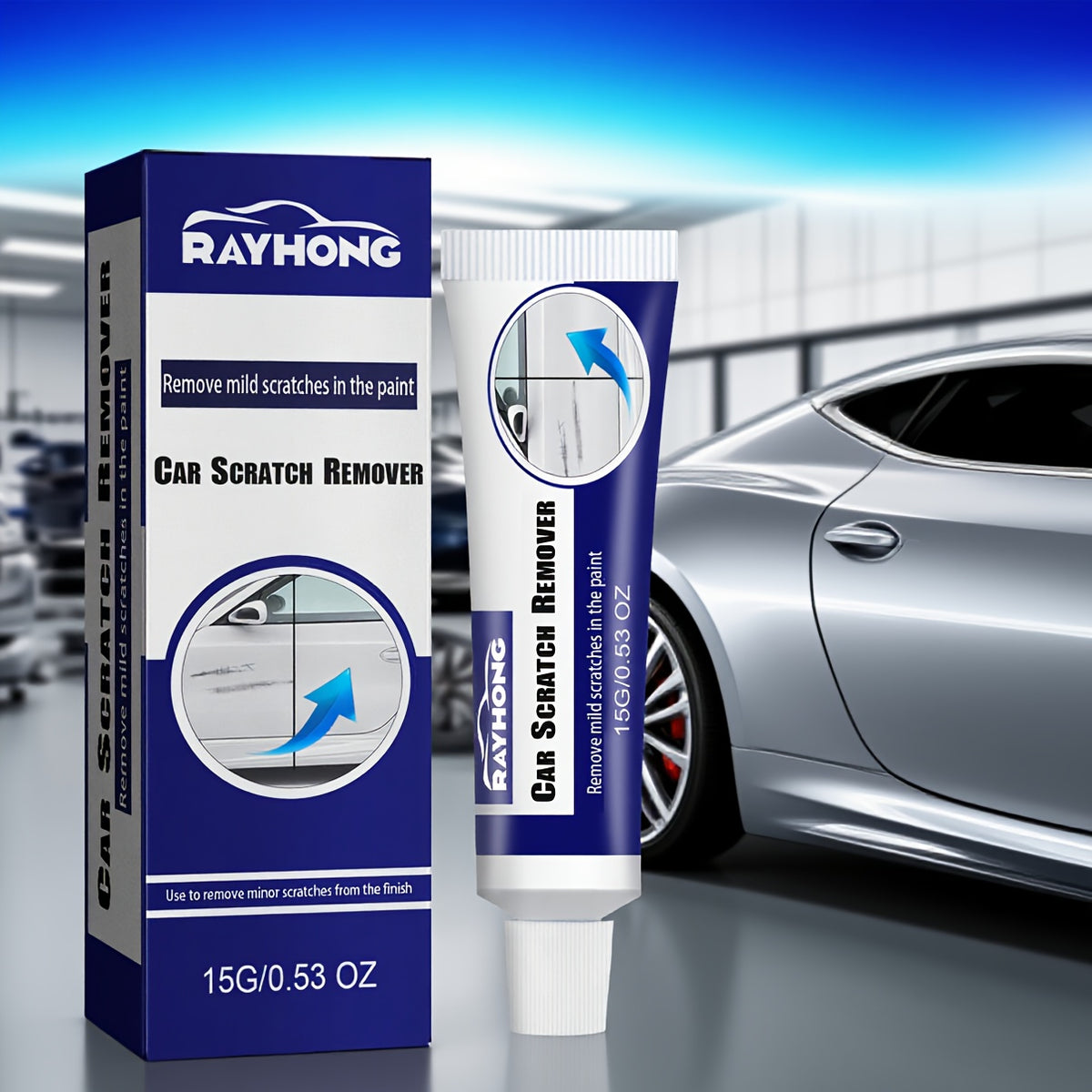 Car Scratch Remover & Polishing Paint   15oz Gel Formula for Car Scratch Removal  Refinishing & Touch Up Paint  Easy Application with Microfiber Cloth  Protects Car Paint from Scratches & Oxidation  Car Scratch Remover  Vehicle Maintenance  Sleek Bottle D