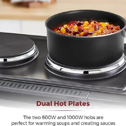 RAF R.5317 55L 2 In 1 Electric Oven With 2 Hotplates 1800W