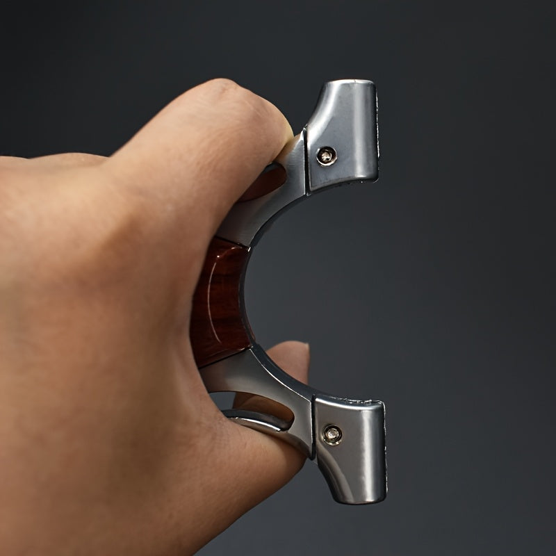 PIAOYU Professional Hunting Slingshot   Heavy Duty Alloy & Metal construction  Ergonomic Curved Grip  Adjustable Strap   for Hunting  Target Practice  Outdoor   Ideal Gift for Hunters & Outdoor Enthusiasts