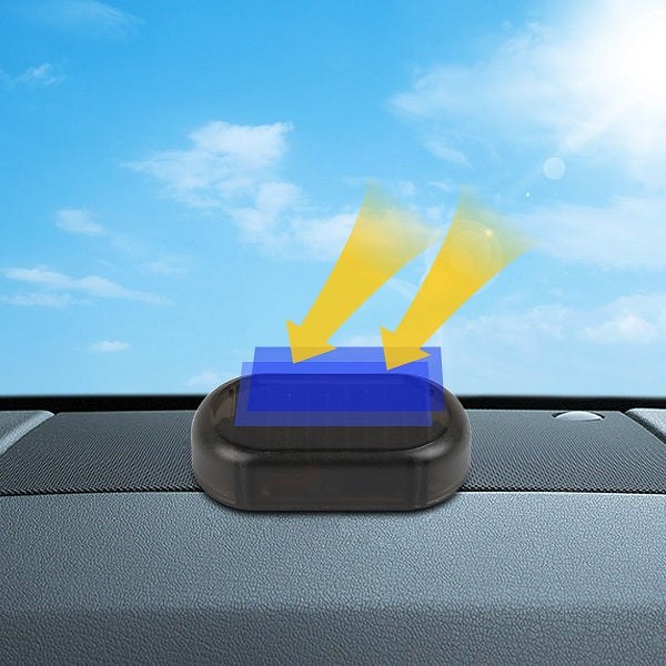 Rechargeable Solar Powered Warning Light Red Burglar Alarm