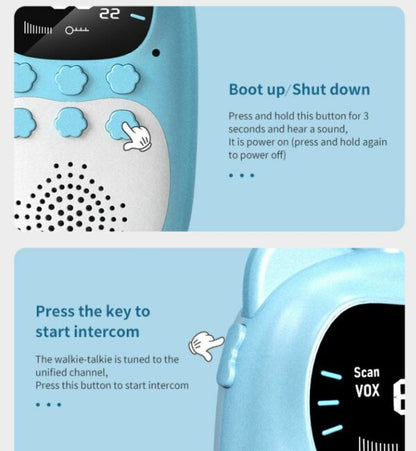 Aerbes AB-DJ01 Children’s Walkie Talkie With1000mah Battery And LED Light