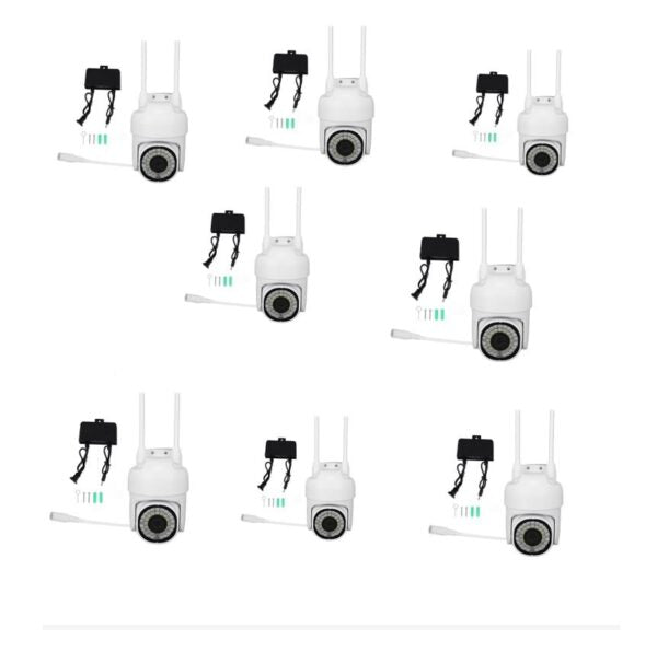 Aerbes 8 x 2MP Ball Machine Wifi Camera Set with 9.8" Screen VMS Remote Access & App Control