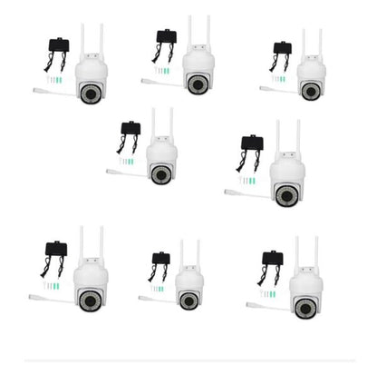 Aerbes 8 x 2MP Ball Machine Wifi Camera Set with 9.8" Screen VMS Remote Access & App Control