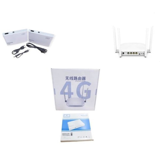 G4304K 4G Wireless Router + JG763 8800mah Mini UPS Battery Back Up