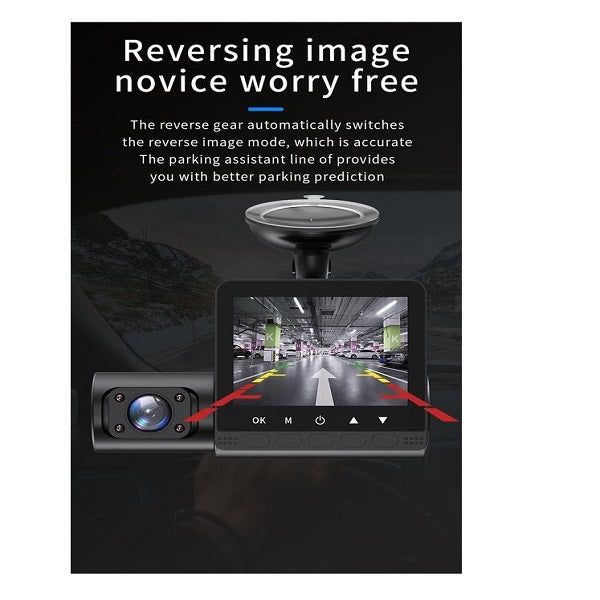 Aerbes AB-QC29 Dual-Lens 1080P Dash Cam with Night Vision