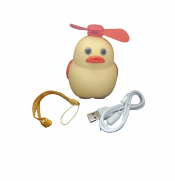 PM-017 ute Mini Rechargeable Duck Fan With Lanyard