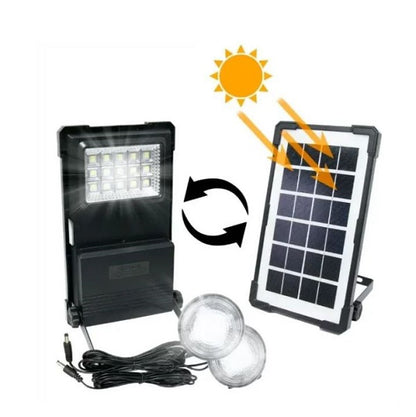 Oroku Power OP-014 Solar Emergency Light With Two LED Bulbs 30W