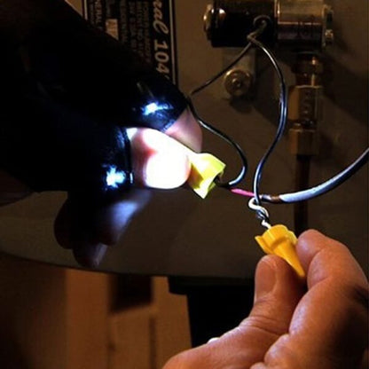Fingerless LED Flashlight Gloves (Right Hand)