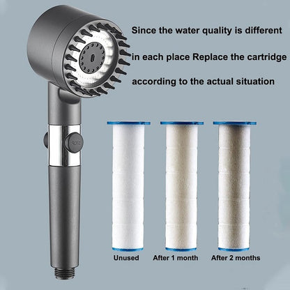 JG20375496 Hand-held Filtered Pressure Shower Head With Three Modes