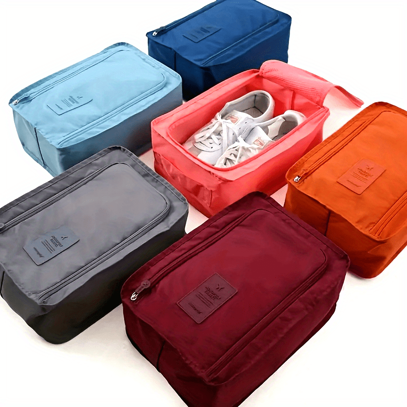 1 Multifunctional Waterproof Travel Storage Bag] Waterproof Fabric Storage Bag, Multifunctional Portable Folding Shoe Storage Bag, Rectangular Travel Storage Bag with Zipper, Suitable for Office, Beach, RV, Christmas Ornaments,