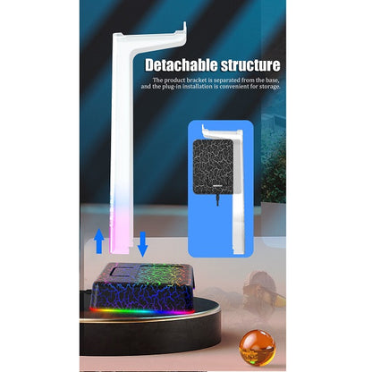 JG20375653 RGB LED Headphone Stand With 3 Port USB Hub Z3