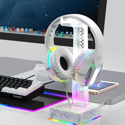 JG20375653 RGB LED Headphone Stand With 3 Port USB Hub Z3