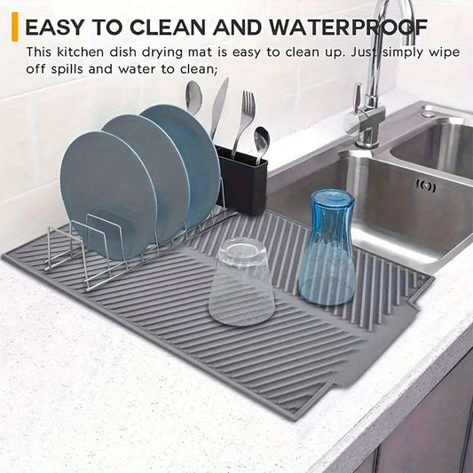 Silicone dish drying mat