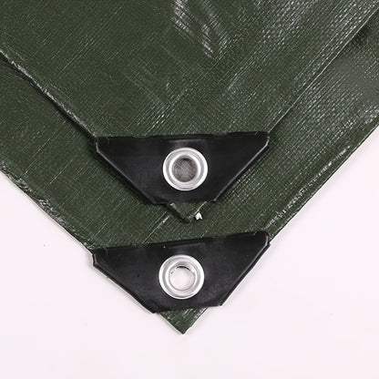 One Pack of Waterproof Tarpaulin, Military Green Silvery Waterproof Plastic Tarpaulin, Effective Waterproofing, Protecting Your Goods and Cars, Still Keeping You Dry in Rainy Weather, and Effectively Insulating