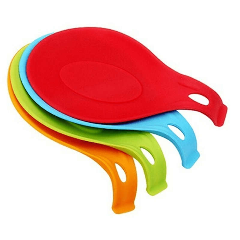 1pc Colorful Silicone Spoon Rest - Heat-Resistant