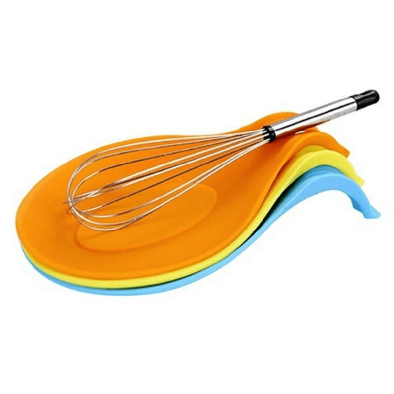 1pc Colorful Silicone Spoon Rest - Heat-Resistant