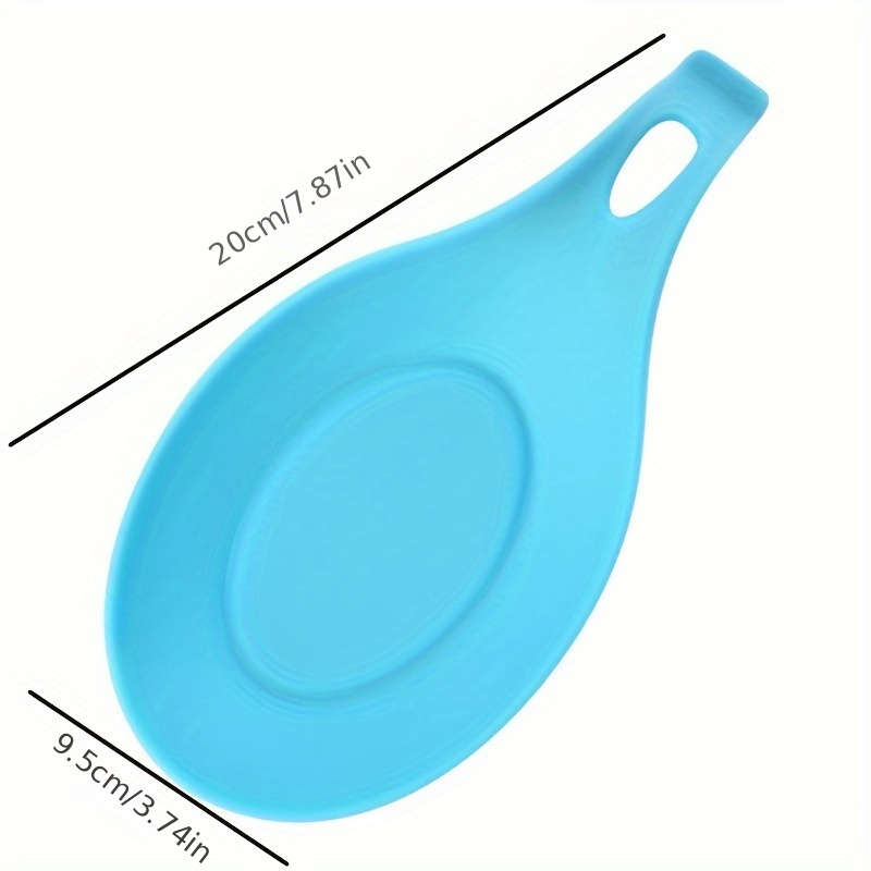 1pc Colorful Silicone Spoon Rest - Heat-Resistant