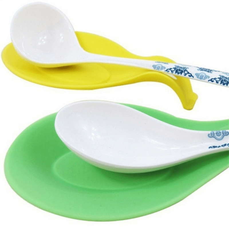 1pc Colorful Silicone Spoon Rest - Heat-Resistant