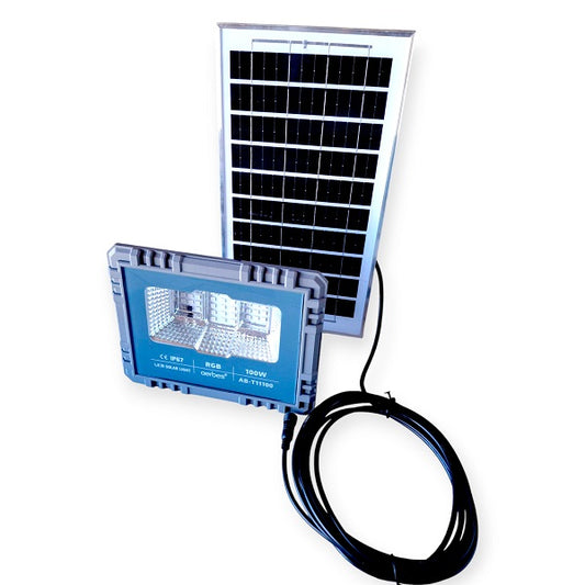 Aerbes AB-T11100 100W 31LED Solar RGB Flood Light 5000mah Battery With Remote Control