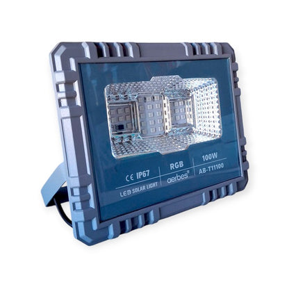 Aerbes AB-T11100 100W 31LED Solar RGB Flood Light 5000mah Battery With Remote Control